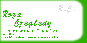 roza czegledy business card